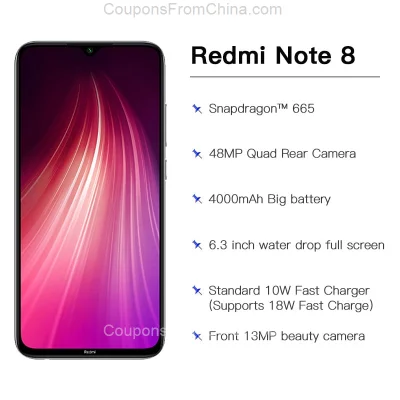 n____S - Xiaomi Redmi Note 8 4/64GB Global Black - Aliexpress 
Cena: $139.99 (547,26...