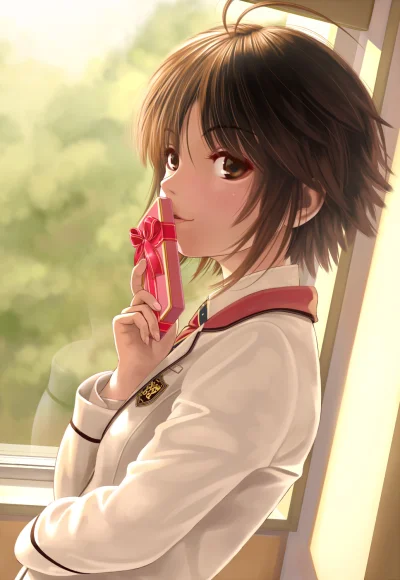 l.....f - (｡◕‿‿◕｡)
#randomanimeshit #idolmaster #makotokikuchi #schoolgirl #anime #p...