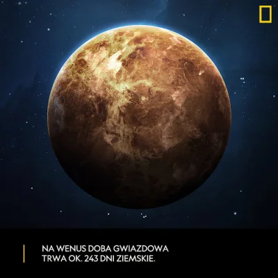 ntdc - Na Wenus doba gwiazdowa trwa dłużej niż okres obiegu wokół Słońca.

#ciekawo...