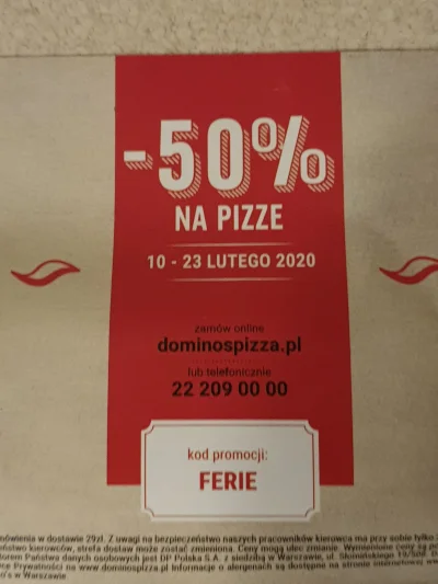 WOT_IDIOT - @pincur taki kupon wczoraj dostałem (Warszawa). Wiem, że pizzeria, która ...