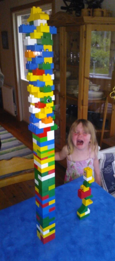 Nosradamo - @Qullion: Well, don't ask for a lego tower competition if you can't handl...