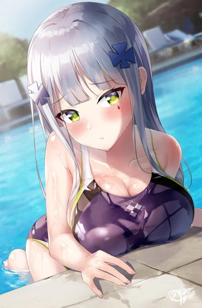 zabolek - #randomanimeshit #anime #girlsfrontline #hk416 #swimsuit