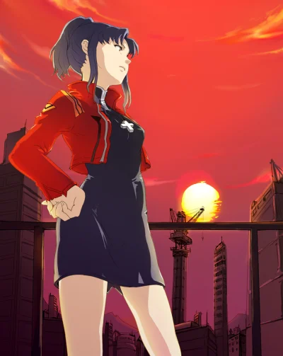 SonyKrokiet - > Kapitane Misato, legendo Tokio-3

#gownowpis #neongenesisevangelion...