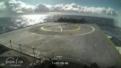 LM317K - Wodowanie obok barki 
#spacex