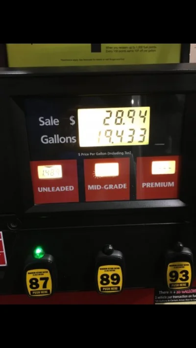 thoorgal - @kielbasazdzika: @tomazzo69 $1.489 / gallon... nie wiem gdzie wy tankujeci...