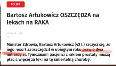 lucer - Arłukowicz też byłby przeciw.Znany z oszczędności.