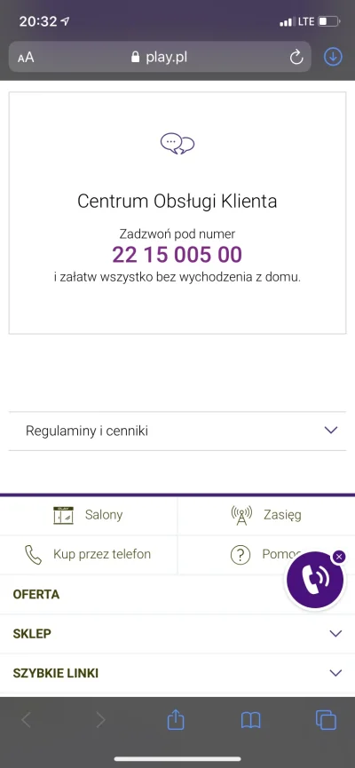 PepeXD - https://www.play.pl/promocja/formula-stacjonarna/
To numer dla klientów Form...