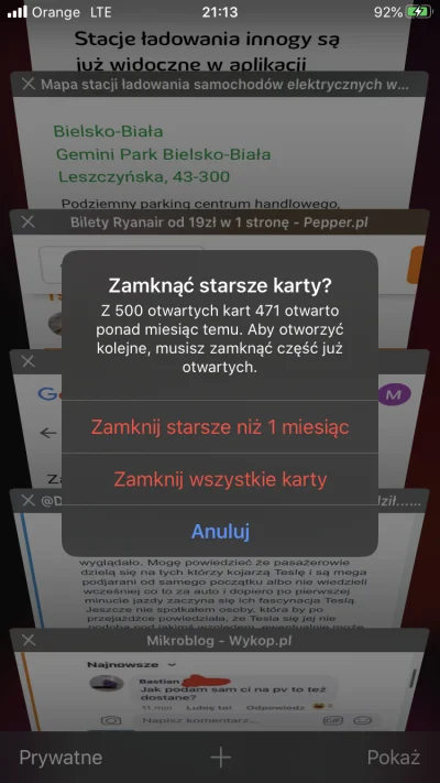 DobrySomsiad - @DobrySomsiad: Słabe to Safari w iOS, że stawia ograniczenia w ilości ...