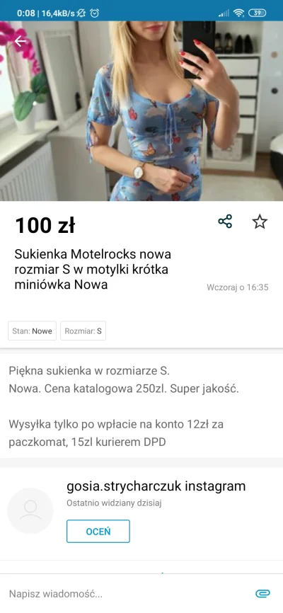 bletoja - Ostatnio co chwilę na olx wyświetlają mi się takie spam ogloszenia.
Laska ...