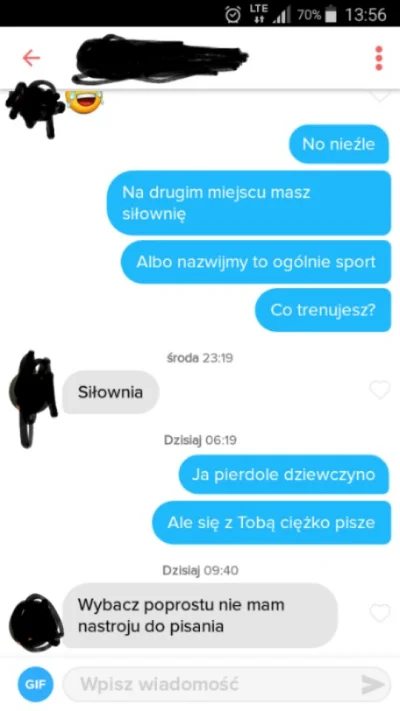 Grzechula10 - Czy jestem Chadem skoro typiarka się nie obraziła i mi odpisała?
#tinde...