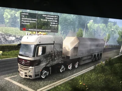 aptitude - Gram tyle lat w #ETS2 ale pierwszy raz w życiu mam przyczepę z szkłem