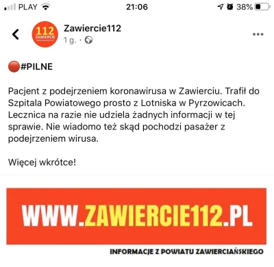 Januszzlasu - #2019ncov ja to tylko tu zostawię. Na SOR dziś nie jade. Podobno ktoś z...