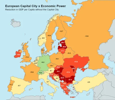 arturo1983 - O ile by się zmniejszyło albo zwiększyło PKB w państwach europejskich gd...