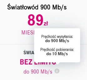 dziobnij2 - Wstydu nie mają. Światłowód i 10 Mb/s, weź tu coś człowieku do chmury wyś...