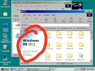 manualnyautomat - Miruny, na starym PC zainstalowałem dla funu Windows 98 SE, do tego...