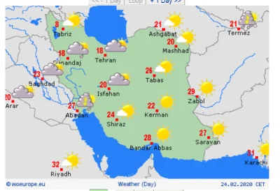 Morthgar - Takie temperatury panują dzisiaj w Iranie. Czyżby temperatura temu wirusow...