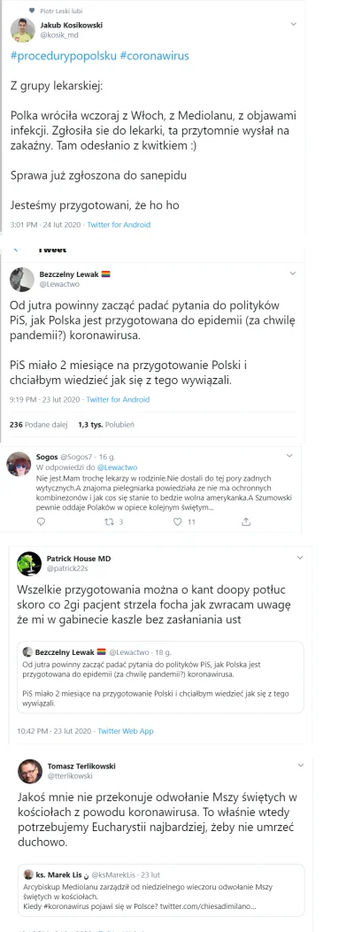Klara_Polzl - >Koronawirusa w Polsce nie ma

...za to ciągle w Polsce jest Polska: