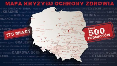 yeron - Taka mapka pojawiła się na twitterze. Zaznaczono na niej miejscowości, w któr...