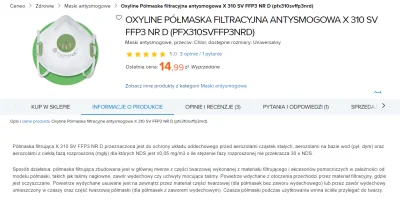 xandra - Opis na stronie producenta: https://www.oxyline.eu/polmaska-przeciwpylowa-xf...