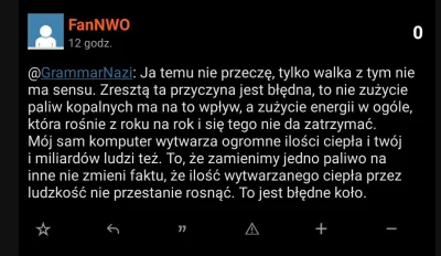 GrammarNazi - Zastanawiam się jak dużo prawicowych dzbanów rozumie globalne ociepleni...