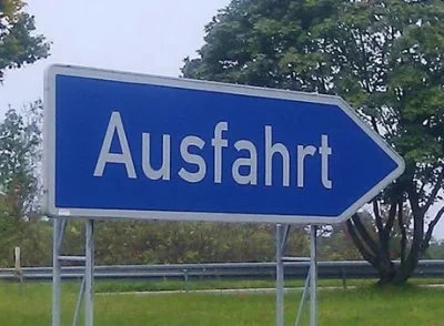 Matti28 - Taka jedna ciekawostka. Każda niemiecka droga prowadzi do Ausfahrt.

#cieka...