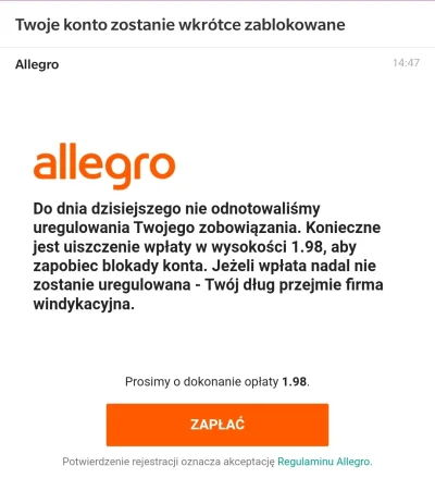 ZMMN - Co do #!$%@? XD #allegro #wtf #regulamin #scam?