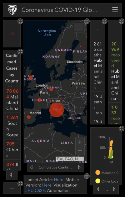 Lysy086 - Tak obserwuje ta mapę i #koronawirus pojawia się tylko tam gdzie uchodźcy s...