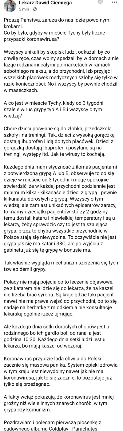 zagu - Znowu spamuję lek. Ciemięgą, ale mądrego to i dobrze posłuchać (poczytać).

#c...