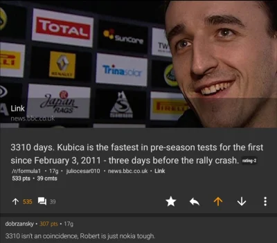 M.....r - Niezniszczalny w końcu ( ͡~ ͜ʖ ͡°)
#kubica #nokia #f1