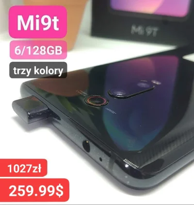sebekss - Tylko 259.99$ (1027zł) za Xiaomi Mi 9t 6/128GB❗ 
Mam od 7mcy i nie myślę o...