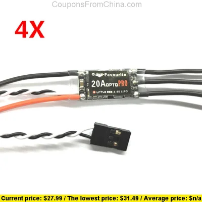 n____S - 4x Favourite FVT LittleBee 20A OPTO PRO RC ESC - Banggood 
Cena: $27.99 (10...