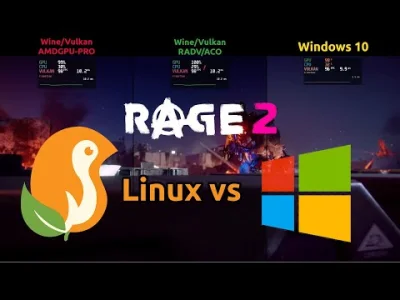 q.....n - Ciekawy benchmark z gry Rage 2, w którym na karcie AMD, Linux z włączonym A...