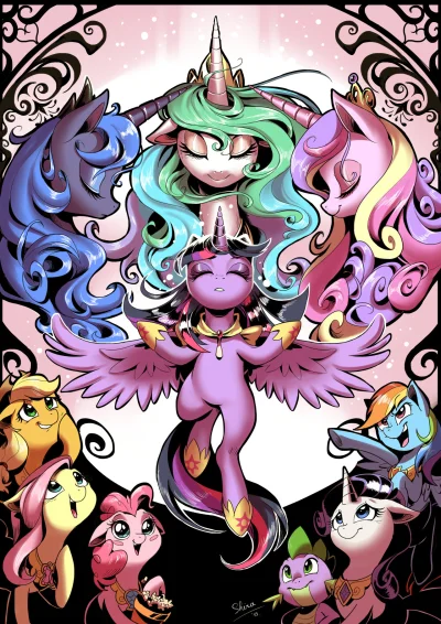 FlaszGordon - #kucyki #art [ #mlp #twilightsparkle #luna #celestia #cadence #applejac...