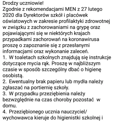 boroniowy - Taką wiadomość dostałem od dyrki (cd w komentarzu) #koronawirus #covid19 ...