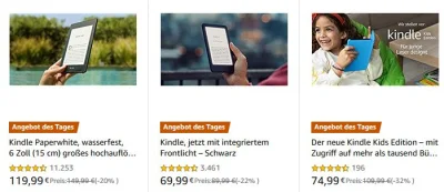 Cyfranek - Taniej (o 20-30 EUR), dziś do północy można kupić w #amazon #czytniki #kin...