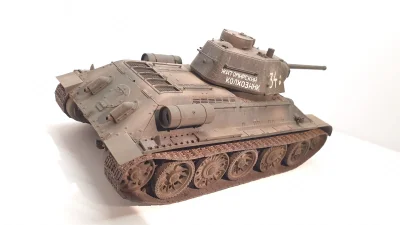 knoor - Kolejny weekend i kolejny czołk. T-34, 1:35, ICM.

#modelarstwo #czolgi #go...