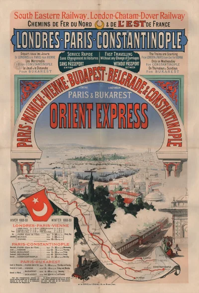 myrmekochoria - Plakat reklamujący Orient Express. 

#starszezwoje - blog ze starym...