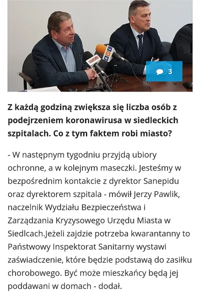 l.....y - Rząd: Jesteśmy gotowi na koronawirusa
Siedlce: W następnym tygodniu przyjd...