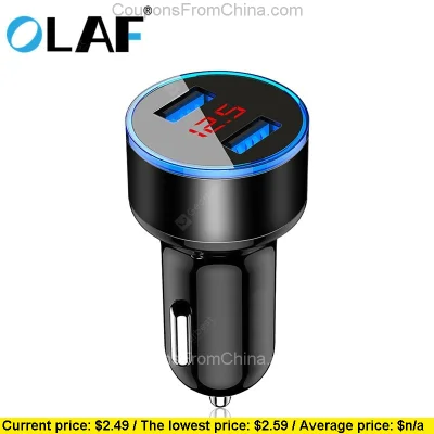 n____S - OLAF 5V 3.1A Dual USB Car Charger - Gearbest 
Cena: $2.49 (9,66 zł) + $0.00...