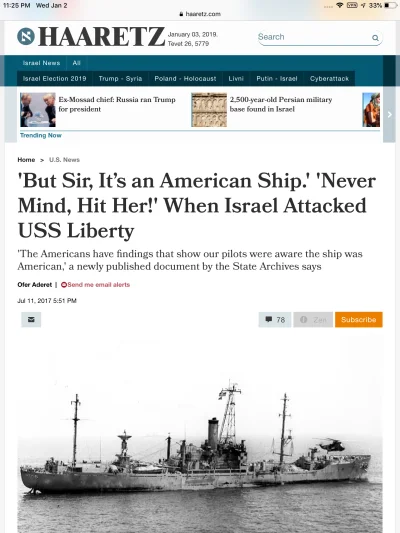 Zawulon - @mwmichal: Izraelska gazeta też kłamie?