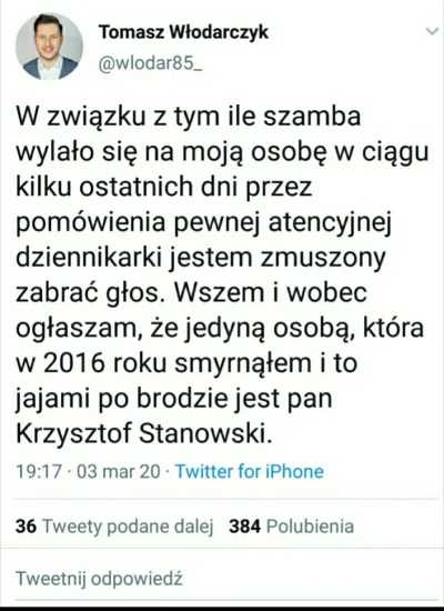 hajnekan - Wlodarczyk odpowiada na zarzuty o molestowanie Izy Koprowiak. Dzieje się
#...