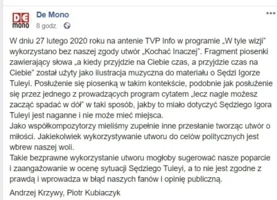 jaroty - No to w "Jaka to melodia" raczej nie będzie już kawałków De Mono xD

#tvpis