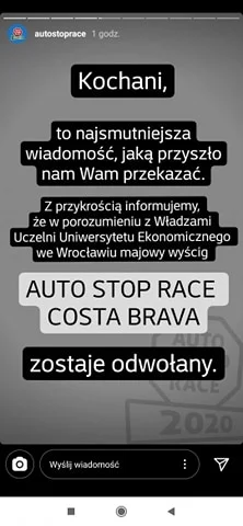 WilecSrylec - AutostopRace odwołany!
#koronawirus #autostop #autostoprace #wroclaw