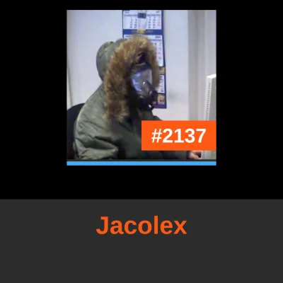b.....s - @Jacolex: to Ty zajmujesz dzisiaj miejsce #2137 w rankingu! 
#codzienny2137...