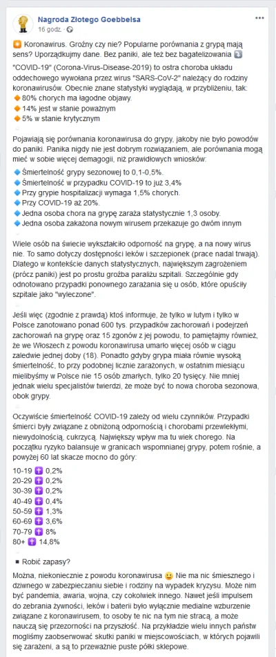 Opornik - Trochę statsów nt. koronawirusa. Źródło może mało medyczne, ale te same wid...