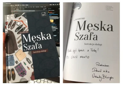 klocus - Właśnie otrzymałem książkę "Męska Szafa - instrukcja obsługi" od mirka @Usza...
