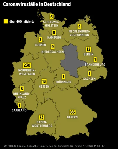 tomosano - W Niemczech aż 182 nowe zakażenia! Pierwszy zarażony pojawił się w #berlin...