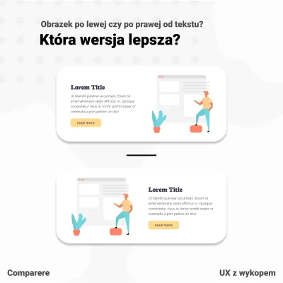 Comparere - Pytanie do ekspertów UX/UI DZIEŃ 6 - które lepsze?

Podobno odległość, ...