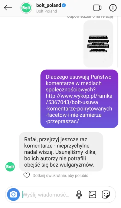 R__R - Zapytałem się, dlaczego usuwają komentarze. Otrzymałem nawet odpowiedź...