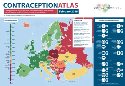 bial654321 - Mapa pokazująca jaki dostęp środków antykoncepcyjnych miały kobiety w 20...